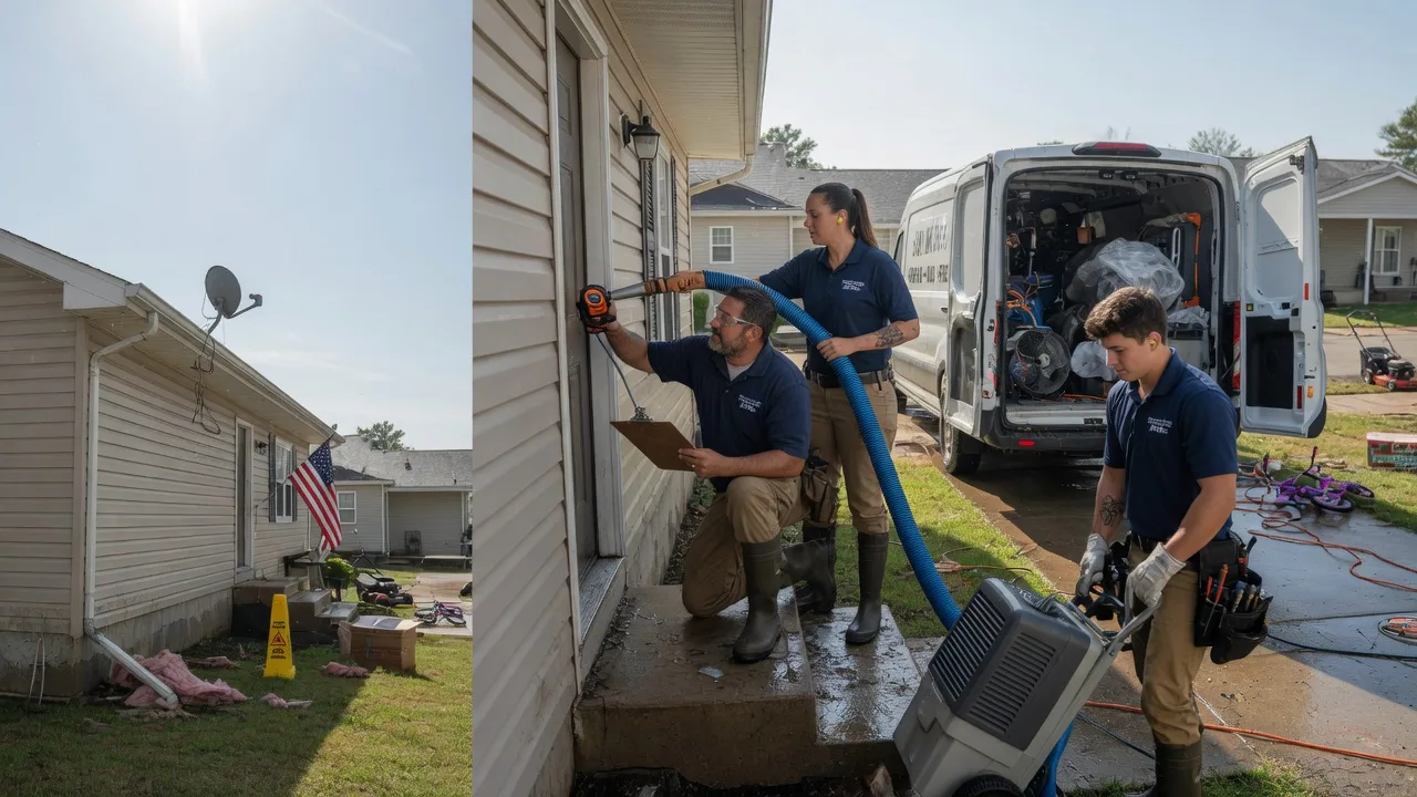 Ceiling Water Damage Restoration in Walshville, IL near me